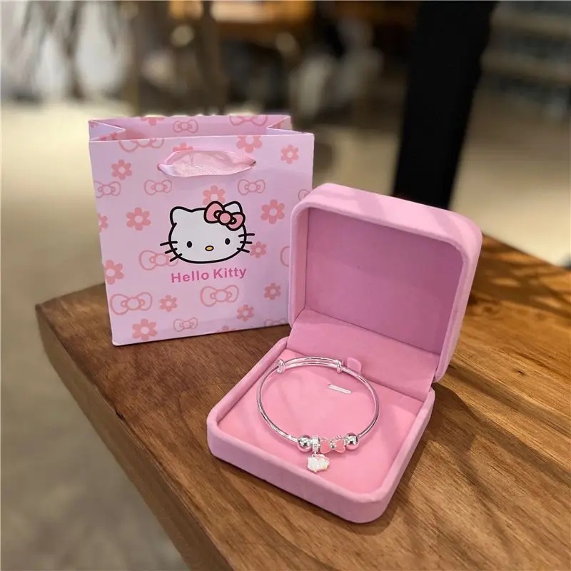 New Sanrios Hello Kitty Bowknot Bracelet Cartoon Girl Sweet Cinnamoroll Bracelet - £19.98 GBP