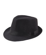 HOT Black Straw Jazz Fedora Hat Trilby Cuban Sun Cap - Panama Short Brim... - £15.12 GBP