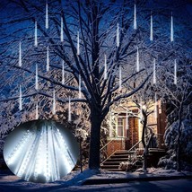 Outdoor Led Christmas Yard Decoration Meteor Shower Lights Tube Rain Garden Drop - £22.11 GBP