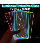 Luminous Tempered Glass Screen Protector Glowing Protective Glass For iP... - £7.39 GBP
