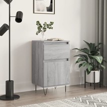 Modern Wooden Grey Sonoma Narrow Sideboard Storage Cabinet Unit 1 Door 1 Drawer - £38.99 GBP