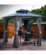 8x8 Hardtop Outdoor Grill Gazebo | UV Roof &amp; Storage Hooks - $886.54 CAD