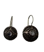 Sterling Silver Womens Round Hook Dangle Drop Earring 925 Birthstone Rop... - $33.81 CAD
