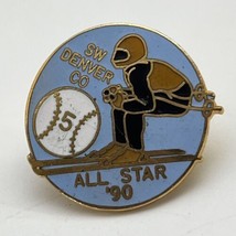 1990 Southwest Denver Colorado Ski All Star Resort Skiing Winter Lapel Hat Pin - £7.95 GBP