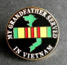 MY GRANDFATHER SERVED IN VIETNAM VET VETERAN RIBBON LAPEL HAT PIN BADGE ... - £4.31 GBP