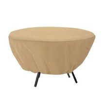 Round Patio Table Cover 50&quot; Durable Waterproof Outdoor Furniture Protection New - £38.12 GBP