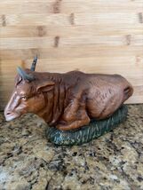 VINTAGE FONTANINI Ox Bull Cow Nativity Figurine  Made In Italy - $39.74