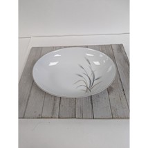 Vintage Kaysons Silver Rhythm Oval Serving Bowl White Wheat 10 1/4&quot; - £11.96 GBP