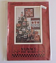 Mumm&#39;s The Word Christmas Penstitch Ornaments II 1989 Debbie Mumm New - $7.91