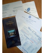 Hotel De Castiglione Stationary Bill Napkin &amp; Booklet Paris France - £4.71 GBP