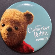 Christopher Robin Aug. 3 2018 Winnie The Pooh DISNEY Pin Button 3” -NOS #15 - $9.90