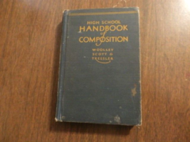 1931 Antique Hardcover BOOK-HIGH School Handbook Of Composition - £5.18 GBP