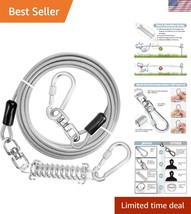 Ultimate 100FT Dog Runner Cable with Locking Carabiner for Pet Safety - $41.00