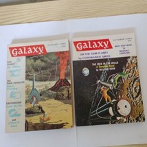 2 Galaxy Science Fiction Magazine Lot 1963 Simak Silverberg Tenn Lienster - £11.00 GBP