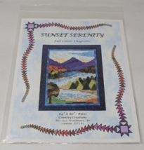 Sunset Serenity Applique Quilt Pattern by Country Creations Nature 64&quot; x... - £9.73 GBP