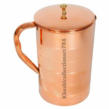 Pure Copper Water Pitcher Jug Silvertouch Drinking Tumbler Health Benefit 1500ML - £24.78 GBP
