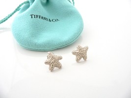 Tiffany &amp; Co Bumpy Starfish Star Fish Earrings Studs Ocean Sea Lover Silver Gift - £338.48 GBP