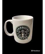  Starbucks 2005  Coffee Mug Cup White Classic Green Mermaid Logo 9 oz - £5.42 GBP