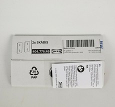 Ikea Pair of SKÅDIS Connector for Skadis Pegboard White Metal Plates 404.776.46 - £5.93 GBP