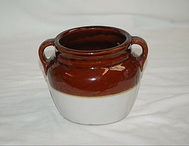 Old Vintage Red Wing Stoneware Pottery Two Handled Crock Bean Pot w/o Lid - £23.34 GBP