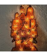 Snoopy Light Up Ornament Indoor Outdoor XMAS Yard Window Peanuts GVC - $16.95