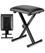 5 Core Keyboard Bench X Style Piano Stool Thick Padded Seat 16.3 to 19.6... - $29.36