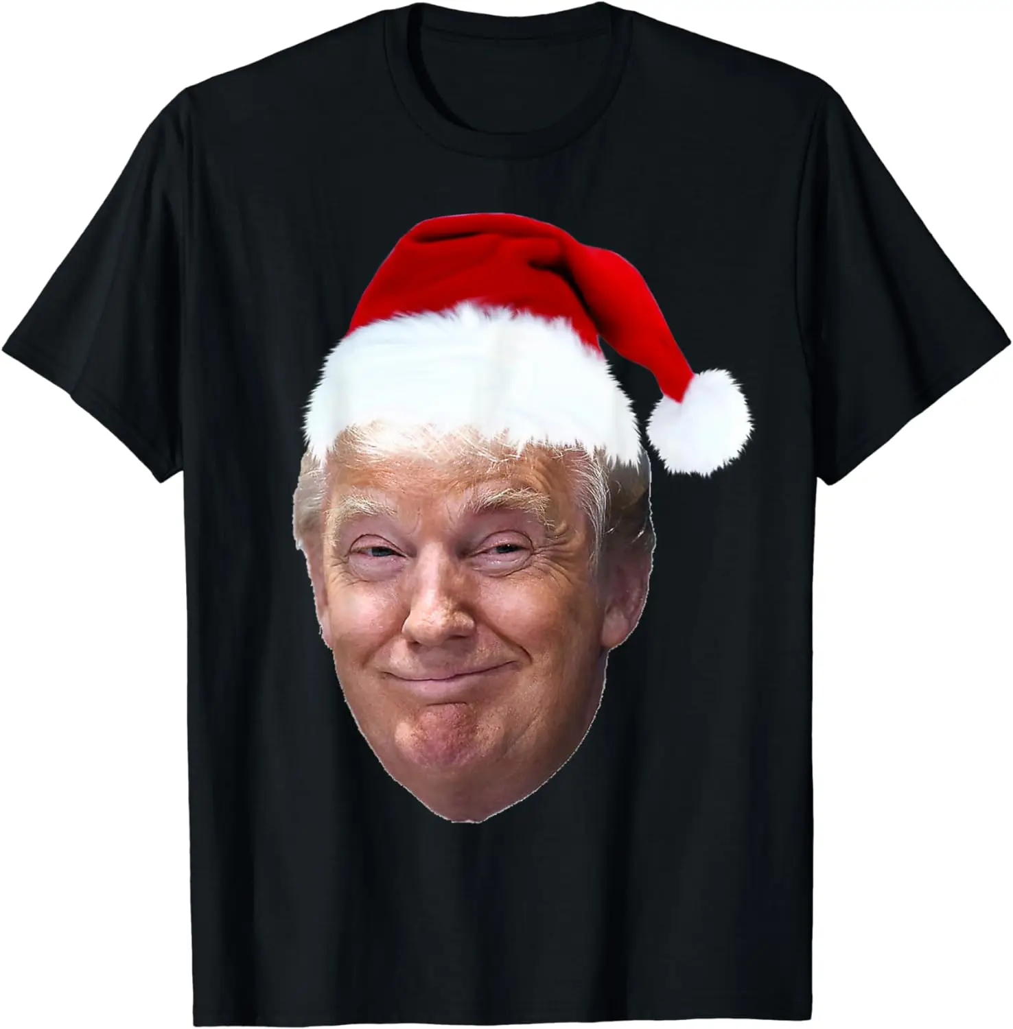 Donald Trump Christmas T Shirt Funny MAGA Santa Hat Gift Tee Family Holiday Gift - £13.40 GBP+