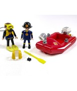 PLAYMOBIL 5944 Fire Fighters Dinghy 99% COMPLETE SET Missing a few Acces... - £15.41 GBP