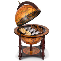 Kassel 13&quot; Diameter Globe with Chess and Checkers Set - £103.90 GBP