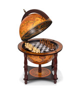 Kassel 13&quot; Diameter Globe with Chess and Checkers Set - $2,469.94 MXN
