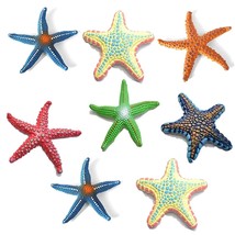 8Pcs Big Diving Toys Colorful Starfish Toys Summer Swimming Pool Toys Set Soft R - £20.79 GBP