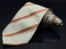 McDonalds Grey/Burgundy Stripe Manager/Employee Women Ladies Scarf/Neck ... - $18.40