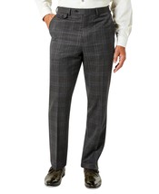 Tayion Collection Men&#39;s Classic-Fit Wool Blnd Suit Pants Grey/PurpleWind... - £36.95 GBP