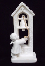 Goebel Hummel SPO 48 Angel Ringing Bell Tower White Figurine W. Germany - £7.86 GBP