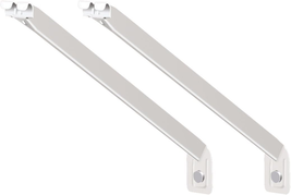 12-Inch Support Brackets for Wire Shelving, 2-Pack,White - £13.41 GBP