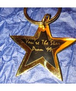 Vintage Star metal keychain 1999~you&#39;re the star prom 99 - $32.56 CAD