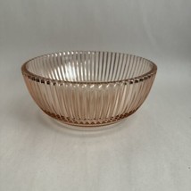 Anchor Hocking Pink Queen Anne Depression Glass Bowl Serving 6” X 2-3/4” - £16.45 GBP