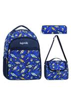 Licensed Space Pattern Primary School Bag Lunch Box And Pencil Holder Set of 3 - £68.95 GBP