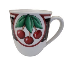 Vintage Enesco Mary Engelbreit Cherry Cameo Coffee Mug Cup ~2001 Replacement - $8.90