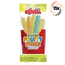 15x Packs Efrutti Sour Fruity Fries Chewy Gummi Candy | Fat Free | .55oz - £10.54 GBP