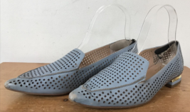 Vintage Style Franco Sarto Powder Blue Mesh Leather Pointy Toe Flats Sho... - £15.70 GBP