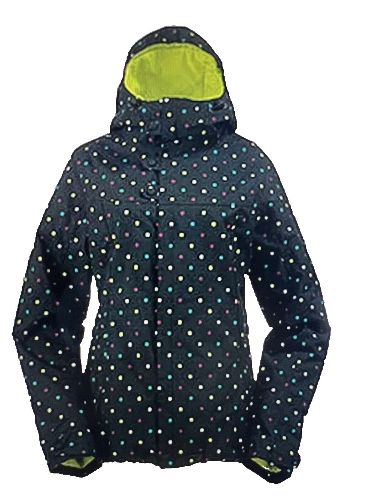 Burton Dry Ride Black Snowboard Ski Zip Up Hooded Winter Jacket Medium Insulated - $89.09