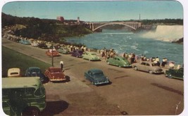 Ontario Postcard Niagara Falls Rainbow Bridge River Drive American Falls PECO - £2.20 GBP