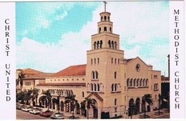 St Petersburg Florida Church Postcard Christ United Methodist - £2.21 GBP