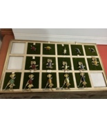 Vtg lot 15 CREED sterling silver pins with stones in original sales disp... - $193.05