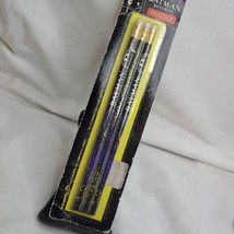 Vintage 1990s Batman Returns 3pc Pencil Set Sealed New On Card NOC Slight Wear  - £3.99 GBP