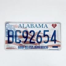 United States Alabama God Bless America Passenger License Plate BC92654 - £11.82 GBP