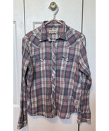 Denim &amp; Supply Ralph Lauren Button Shirt cowgirl girls XL RL Plaid weste... - $19.77