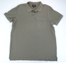 C.C. Filson Polo Shirt Mens Size XL Green Gray Short Sleeve Peru Cotton ... - $18.95