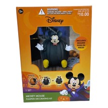 Disney Mickey Mouse Pumpkin Decorating Kit Halloween Kids Vampire Gemmy NIP - £17.93 GBP